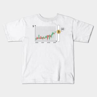 Bitcoin To The Moon Bars Kids T-Shirt